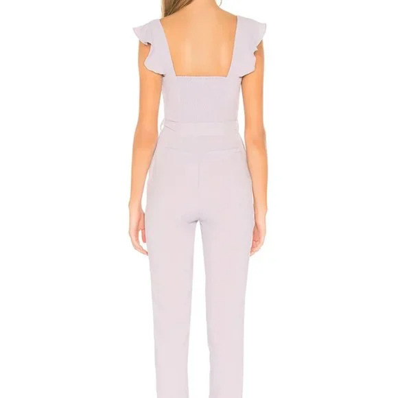 Superdown Revolve Gloria Flutter Jumpsuit Lavender Size Small NWT - Picture 3 of 9